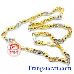 Dây chuyền nam vàng tây phong cách cá tính