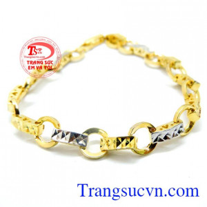 Lắc tay vàng tây 10k sáng bóng