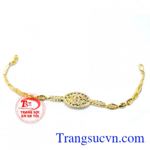 Bán Lắc nữ mặt đẹp vàng 10k, lắc tay nữ thiết kế chất lượng, sáng bóng.