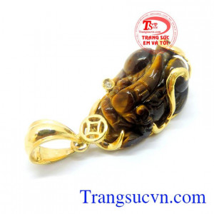 Tỳ hưu mắt hổ bọc vàng 10k