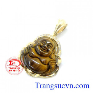 kết hợp cùng dây chuyền vàng hoặc dây da bọc rồng nổi bật,bán hàng uy tín trên toàn quốc giao hàng tận nơi. Mặt phật di lặc may mắn bọc vàng