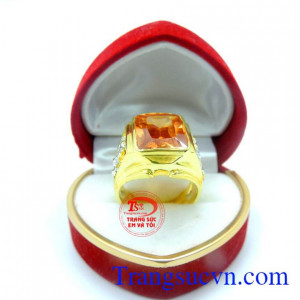 Nhẫn nam 10k vàng tây chất lượng vàng đảm đeo bền đẹp sáng bóng, tinh tế và sang trọng dành cho phái mạnh