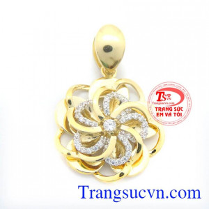 Mặt dây vàng 10k nữ tinh tế đẹp.