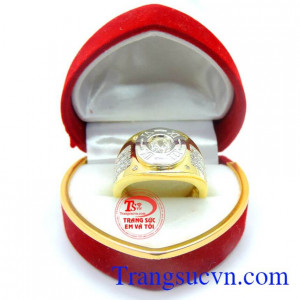 Nhẫn nam vàng khẳng định đẳng cấp, vàng sáng