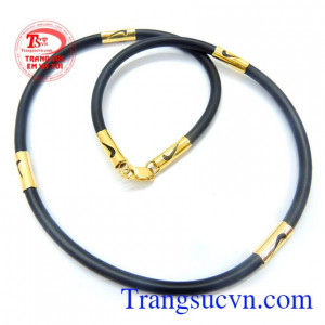 Dây cao su bọc vàng kiểu cách