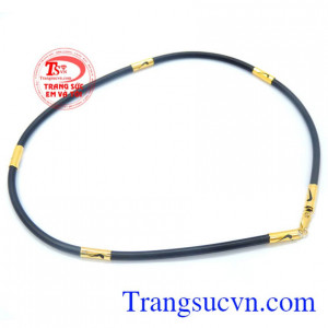 Dây cao su bọc vàng kiểu cách