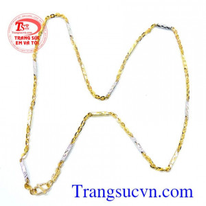 Dây chuyền nam vàng tây sang trọng