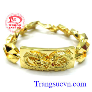 Lắc tay vàng nam rồng mạnh mẽ thể hiện được sự quyền uy mạnh mẽ của nam tính, lắc tay vàng tây đẹp, cá tính cho phải mạnh, lắc vàng 10k chuẩn chất lượng, kiểu dáng mạnh mẽ, nam tính, lắc tay vàng nam, giao hàng toàn quốc