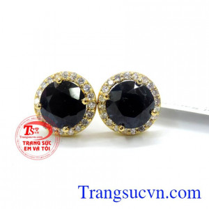 Đôi hoa tai saphire nữ dịu dàng