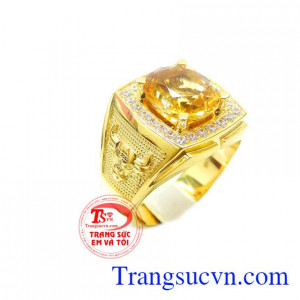Thạch anh vàng thiên nhiên