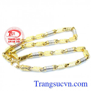 Dây chuyền nam vàng tây sang trọng