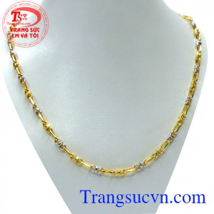 Dây chuyền nam vàng tây sang trọng
