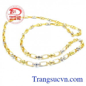 Dây chuyền nam vàng tây sang trọng