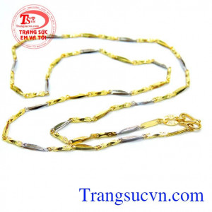 Dây chuyền nữ 10k phay sáng