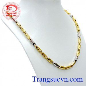 Dây chuyền nam vàng tây sang trọng