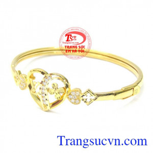 Bán chiếc vòng tay đá quý vàng 10k có giấy kiểm định. 