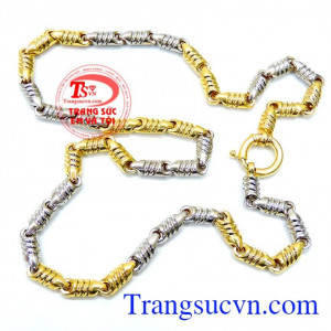 Dây chuyền nam vàng tây sang trọng