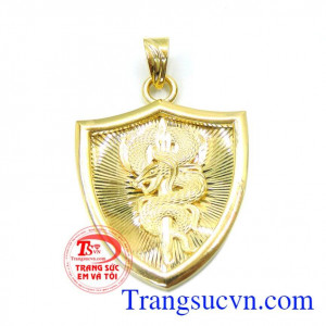 Bán Mặt rồng nam vàng 10k 3D đẹp, mặt dây rồng vàng 3D may mắn dành cho nam,