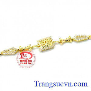 Bán sản phẩm uy tín trên toàn quốc. Lắc tay vàng tây nữ đẹp 10k