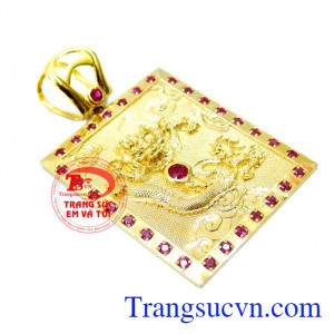 Mặt dây vàng rồng quyền uy