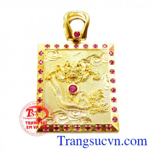 Mặt dây vàng rồng quyền uy mặt dây chuyền rồng vàng đảm bảo,đeo cùng dây chuyền vàng,hợp thời trang,