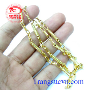 Dây chuyền nam vàng tây đẹp sang trọng