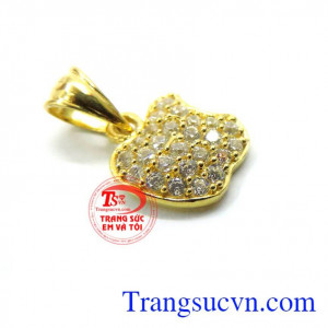 Mặt dây vàng nữ apple tinh tế