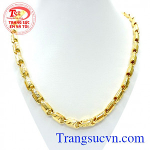 Dây chuyền nam vàng 10k giá rẻ bền đẹp,đeo hợp thời trang,dây chuyền nam làm nổi bật bản thân, chất lượng vàng đảm bảo mang lại màu vàng bền và sáng bóng