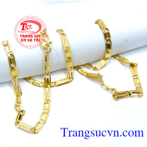 Dây chuyền nam vàng tây nam sang trọng