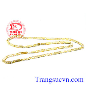 Dây chuyền nam vàng tây nam sang trọng