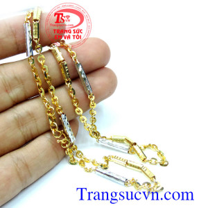 Dây chuyền nam vàng tây