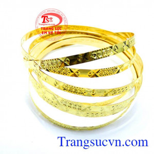 Vòng tuần nữ vàng dành cho phái đẹp là vòng tay vàng đáng yêu dành cho nữ.