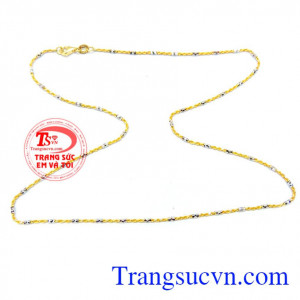 Dây chuyền nữ vàng tây sang trọng