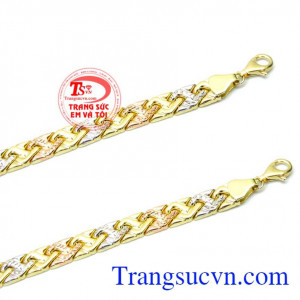 Đường nét sáng bóng,bền đẹp. Lắc tay nữ vàng kiểu dáng sang trọng