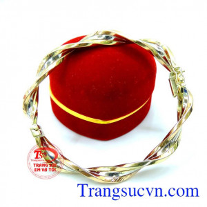 Khách hàng ưa chuộng nhiều năm, có kiểm định vàng. Vòng tay bện 10k may mắn cho nữ