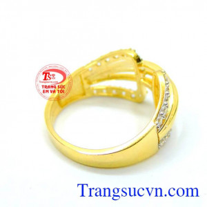 Nhẫn nữ vàng 10k hạnh phúc