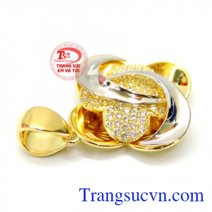 Mặt chuyền nữ, mặt dây vàng đẹp, đeo hợp thời trang. Mặt dây chuyền vàng thời trang 10k