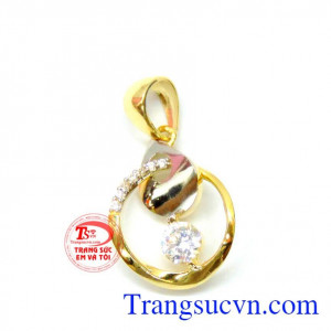 Mặt nữ korea vàng 10k hạnh phúc mang lại vẻ nữ tính, thanh lịch cho người đeo.