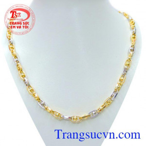 Chiếc dây chuyền vàng 18k Italy đẳng cấp, dây chuyền nhập khẩu