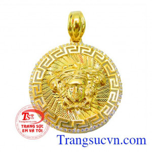 Mặt dây nam 10k kiểu đẹp chế tác kiểu sang trọng