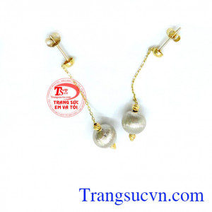 Đôi hoa tai vàng 10k cá tính