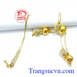 Dây chuyền nữ vàng tây