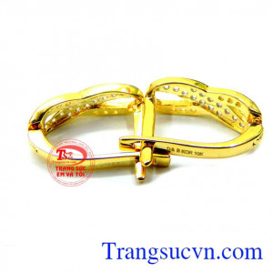 Hoa tai nữ trang vàng 10k trẻ trung 