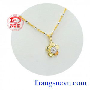 Nữ trang bộ vàng tây mặt hoa đẹp