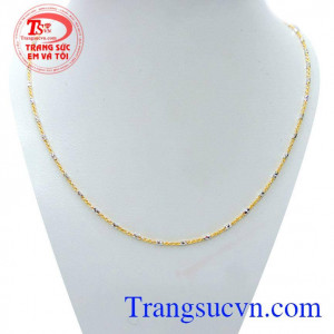 Dây chuyền nữ vàng tây sang trọng Dây chuyên nam sáng bóng