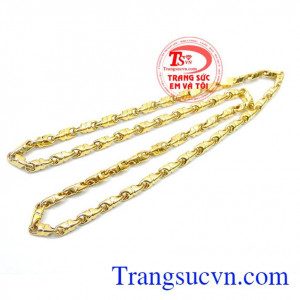 Dây chuyền vàng nam tính sáng bóng