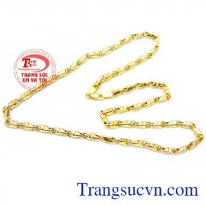 Dây chuyền nam vàng tây sang trọng