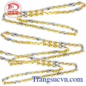 Dây chuyền nam vàng tây sang trọng