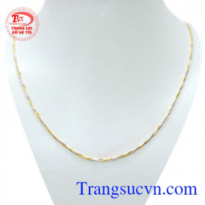 Dây chuyền nữ bện đẹp quý phái là dây chuyền vàng tây nữ Tinh tế sang trọng