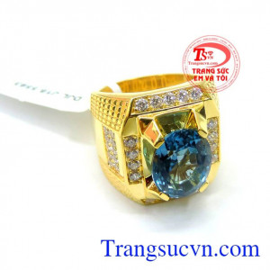 Nhẫn nam vàng tây, sang trọng